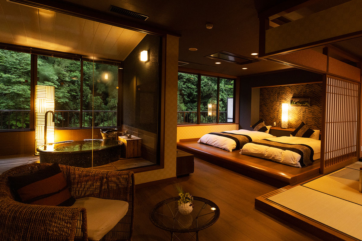 露天風呂付き客室