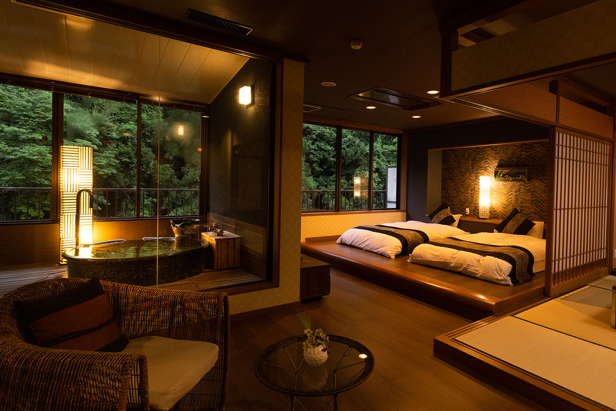 露天風呂付き客室